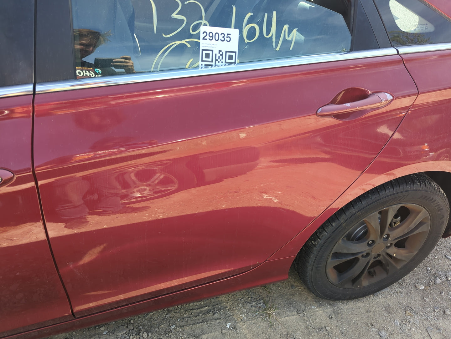 2011-2014 Hyundai Sonata Driver Rear Door Oem - Oemusedautoparts1.com