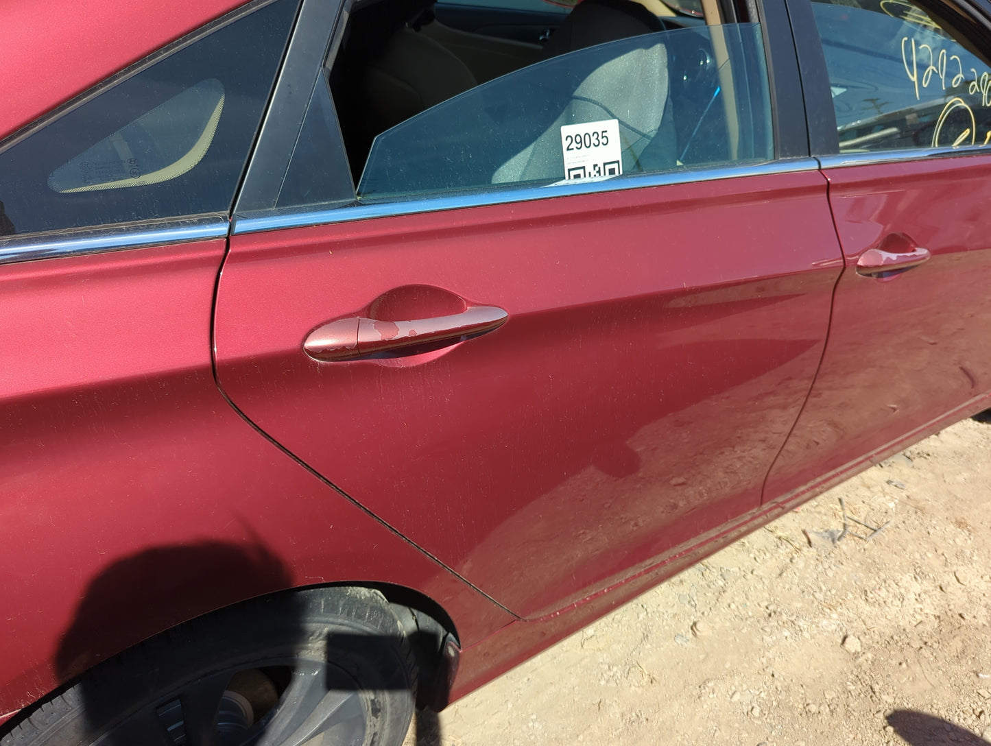 2011-2014 Hyundai Sonata Passenger Rear Door Oem - Oemusedautoparts1.com