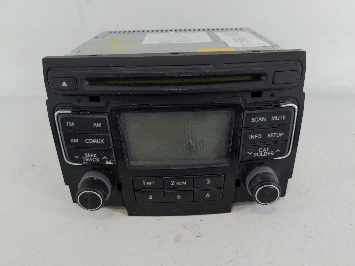 2011 Hyundai Sonata Radio AM FM Cd Player Receiver Replacement P/N:96180-3Q000 961803Q000XX1 Fits OEM Used Auto Parts - Oemu
