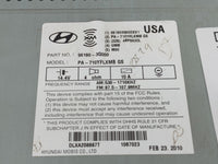 2011 Hyundai Sonata Radio AM FM Cd Player Receiver Replacement P/N:96180-3Q000 961803Q000XX1 Fits OEM Used Auto Parts - Oemu
