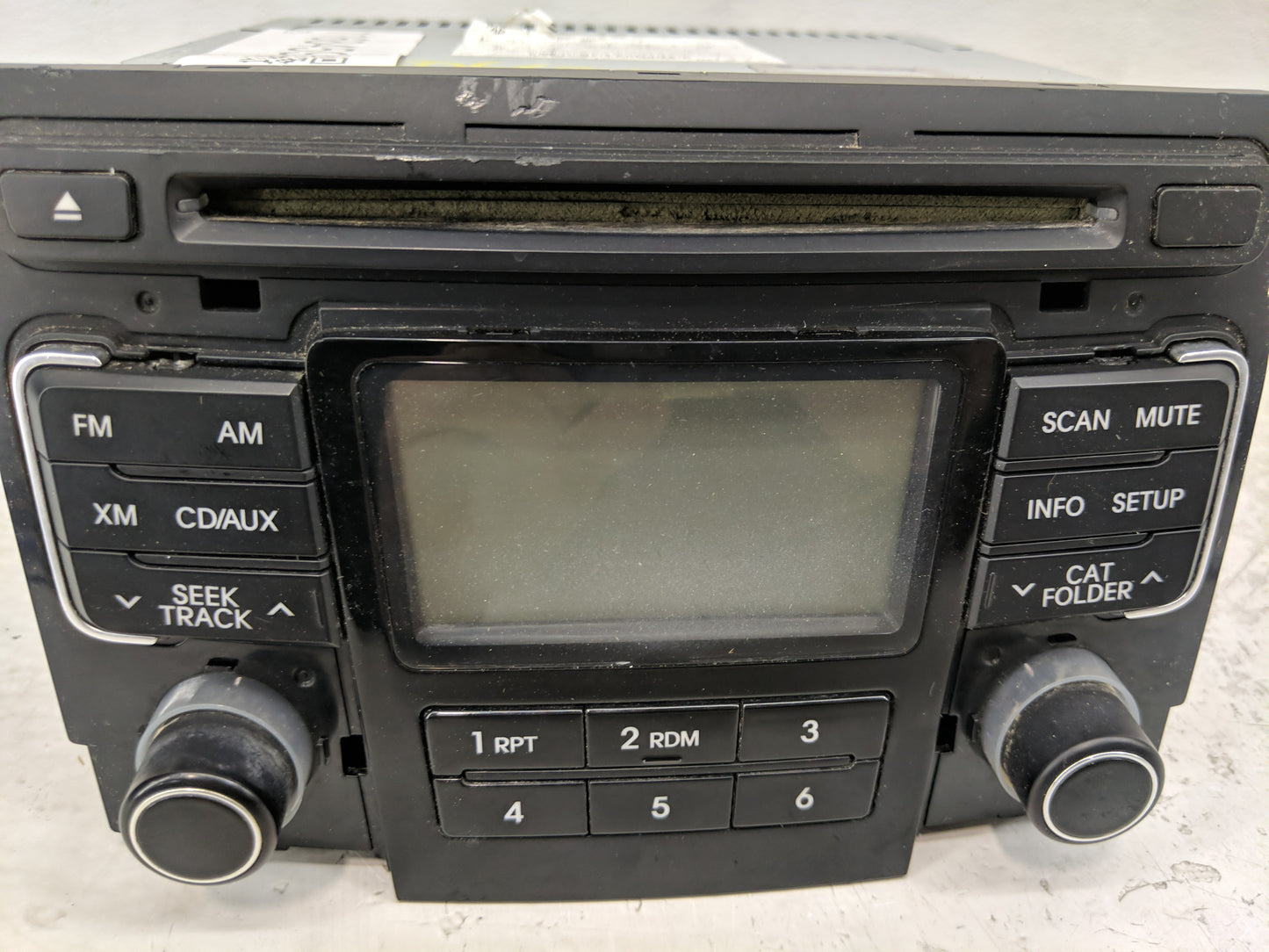 2011 Hyundai Sonata Radio AM FM Cd Player Receiver Replacement P/N:961803Q000XX1 Fits OEM Used Auto Parts - Oemusedautoparts