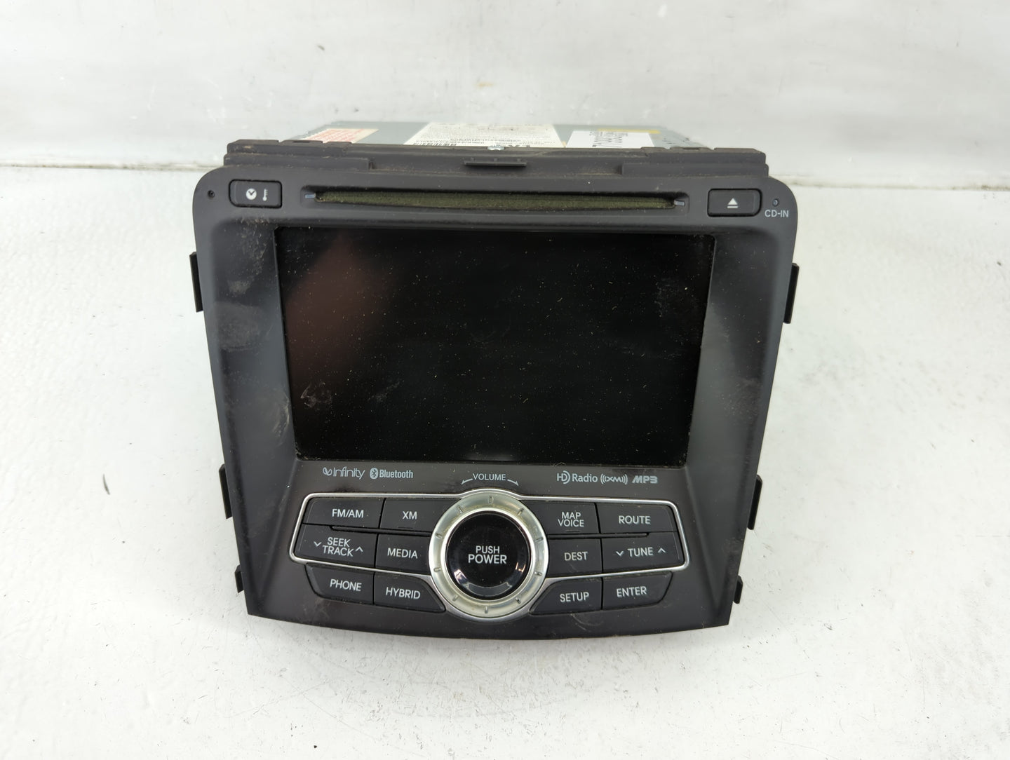 2011-2012 Hyundai Sonata Radio AM FM Cd Player Receiver Replacement P/N:96560-4R7004X Fits Fits 2011 2012 OEM Used Auto Part