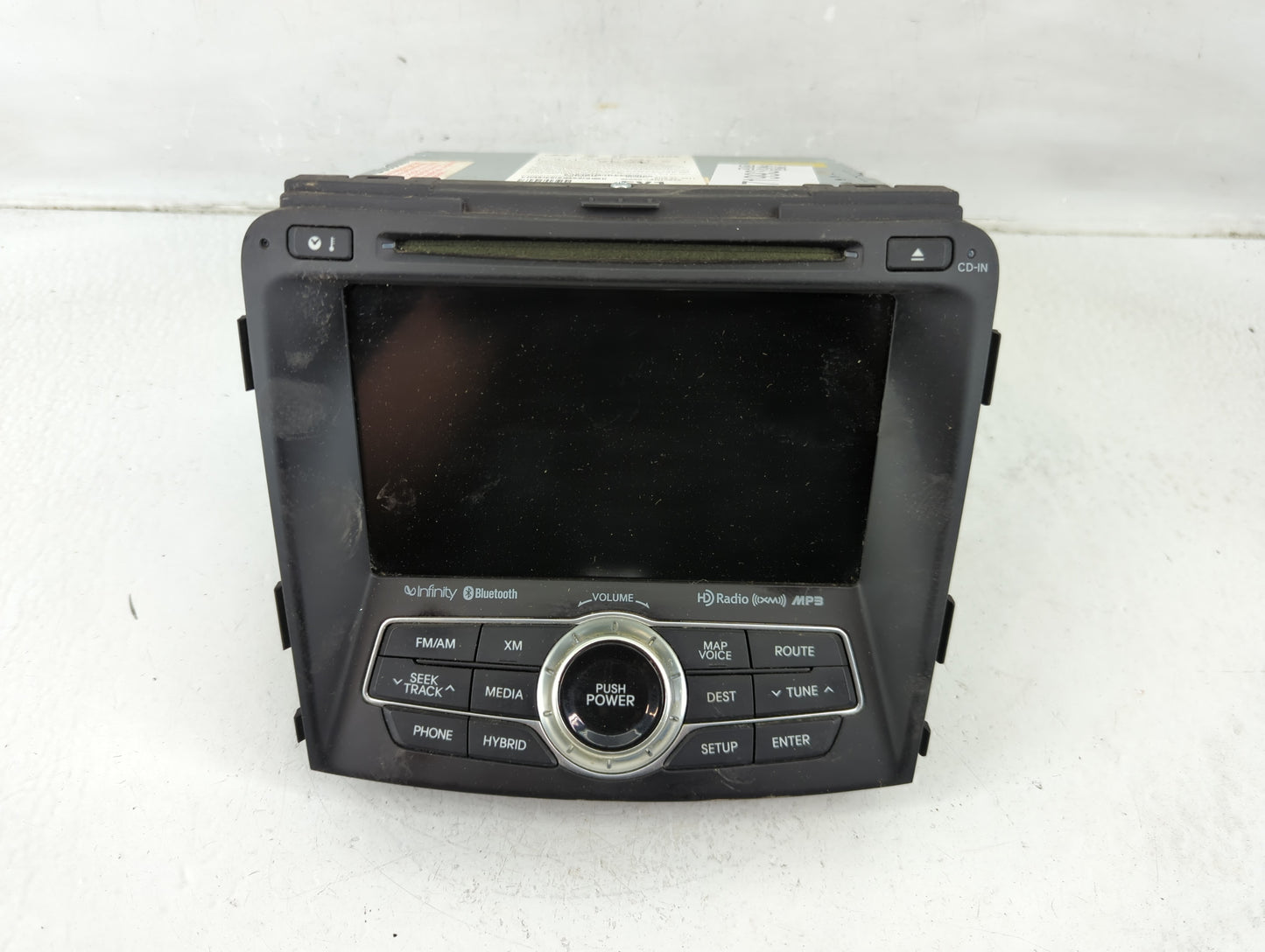 2011-2012 Hyundai Sonata Radio AM FM Cd Player Receiver Replacement P/N:96560-4R7004X Fits Fits 2011 2012 OEM Used Auto Part