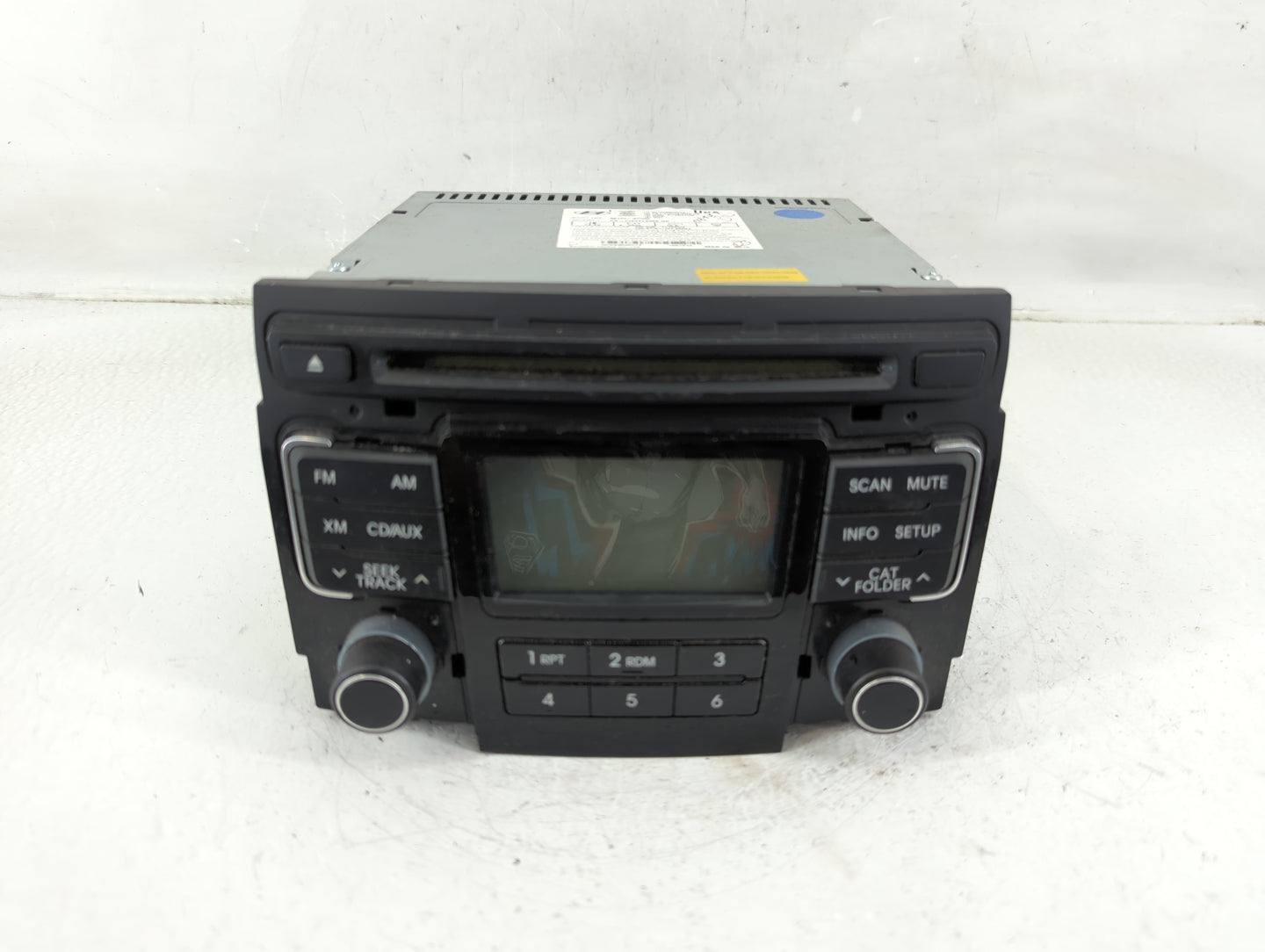 2011 Hyundai Sonata Radio AM FM Cd Player Receiver Replacement P/N:96180-3Q000 Fits OEM Used Auto Parts - Oemusedautoparts1.