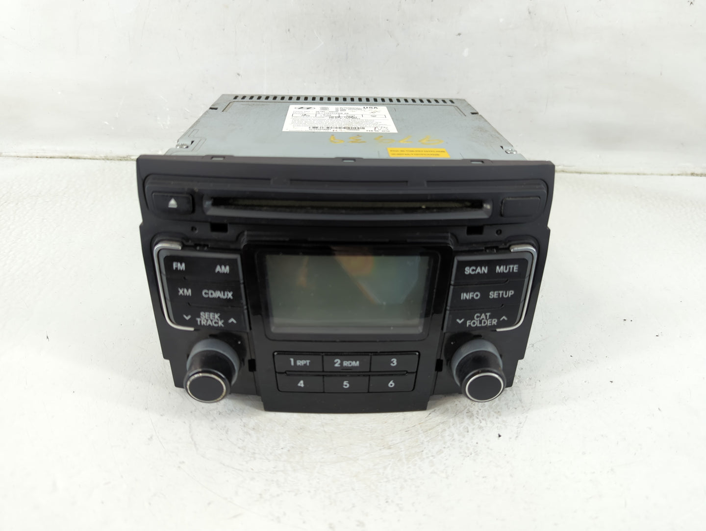 2011 Hyundai Sonata Radio AM FM Cd Player Receiver Replacement P/N:961803Q000XX1 Fits OEM Used Auto Parts - Oemusedautoparts