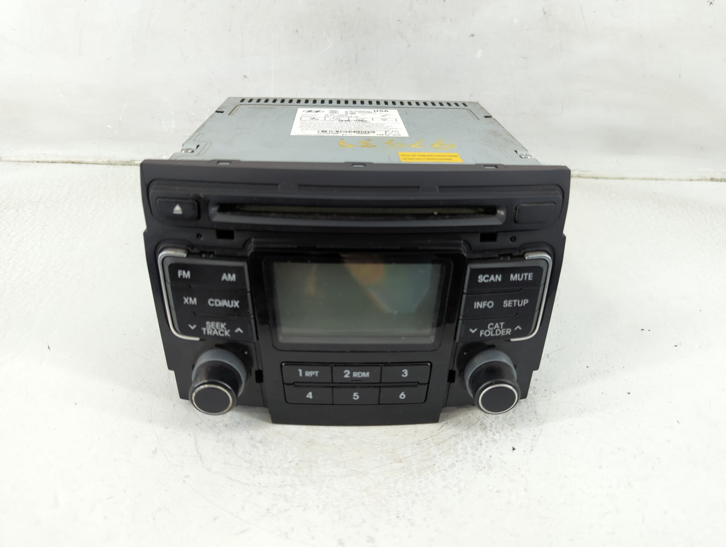 2011 Hyundai Sonata Radio AM FM Cd Player Receiver Replacement P/N:961803Q000XX1 Fits OEM Used Auto Parts - Oemusedautoparts