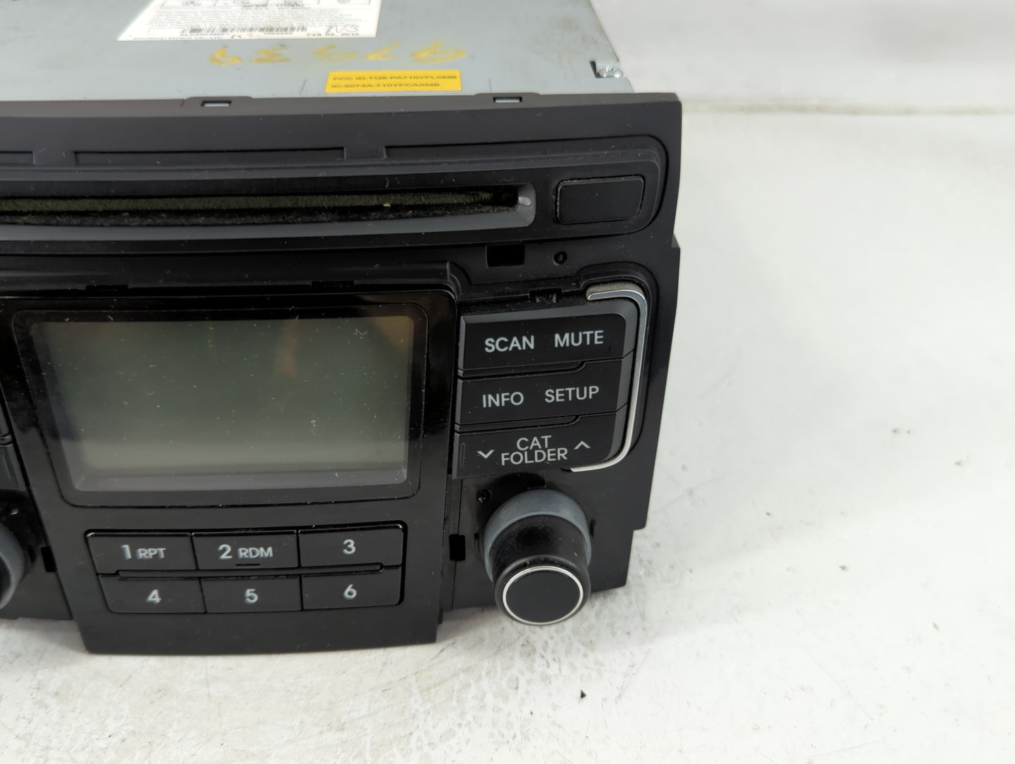 2011 Hyundai Sonata Radio AM FM Cd Player Receiver Replacement P/N:961803Q000XX1 Fits OEM Used Auto Parts - Oemusedautoparts