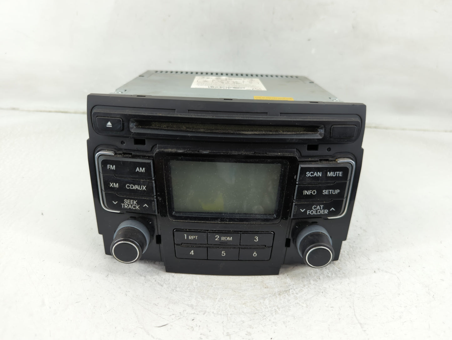 2011 Hyundai Sonata Radio AM FM Cd Player Receiver Replacement P/N:96180-3Q000 Fits OEM Used Auto Parts - Oemusedautoparts1.