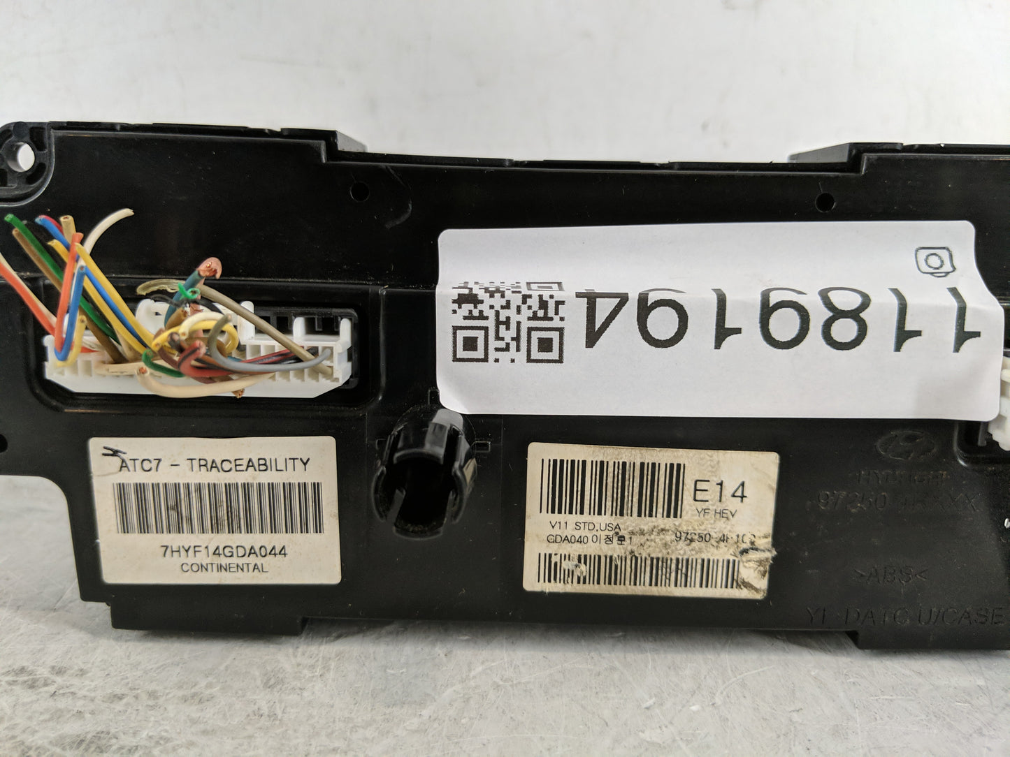 2011-2013 Hyundai Sonata Climate Control Module Temperature AC/Heater Replacement Fits Fits 2011 2012 2013 OEM Used Auto Par