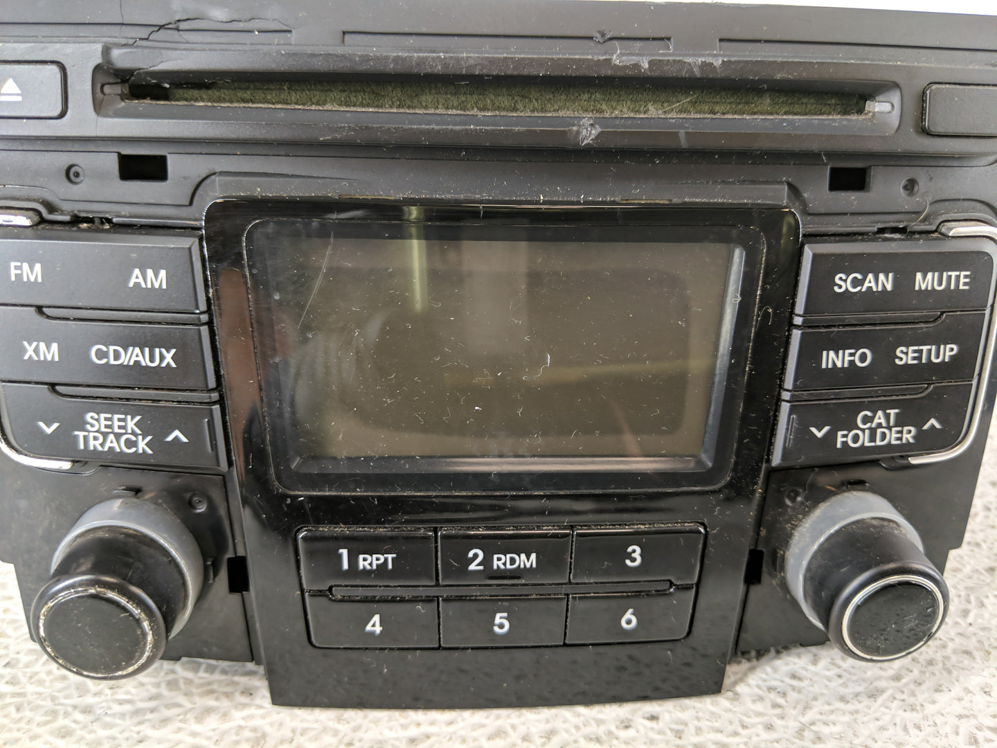 2011 Hyundai Sonata Radio AM FM Cd Player Receiver Replacement P/N:96180-3Q000 Fits OEM Used Auto Parts - Oemusedautoparts1.