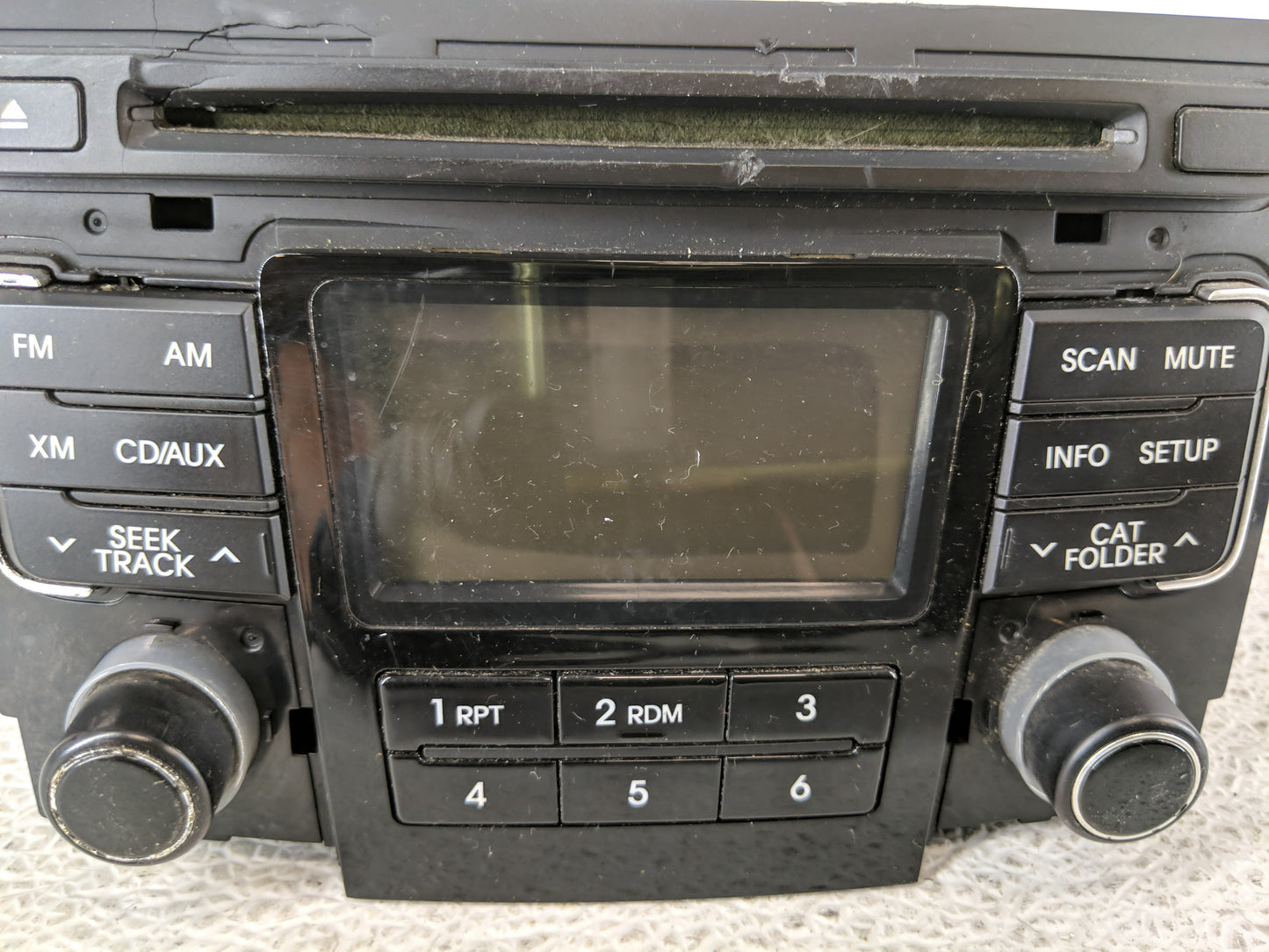 2011 Hyundai Sonata Radio AM FM Cd Player Receiver Replacement P/N:96180-3Q000 Fits OEM Used Auto Parts - Oemusedautoparts1.