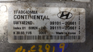 2011-2014 Hyundai Sonata PCM Engine Control Computer ECU ECM PCU OEM P/N:39101-2G661 39111-2G661 Fits Fits 2011 2012 2013 2014 OEM Used Auto Parts