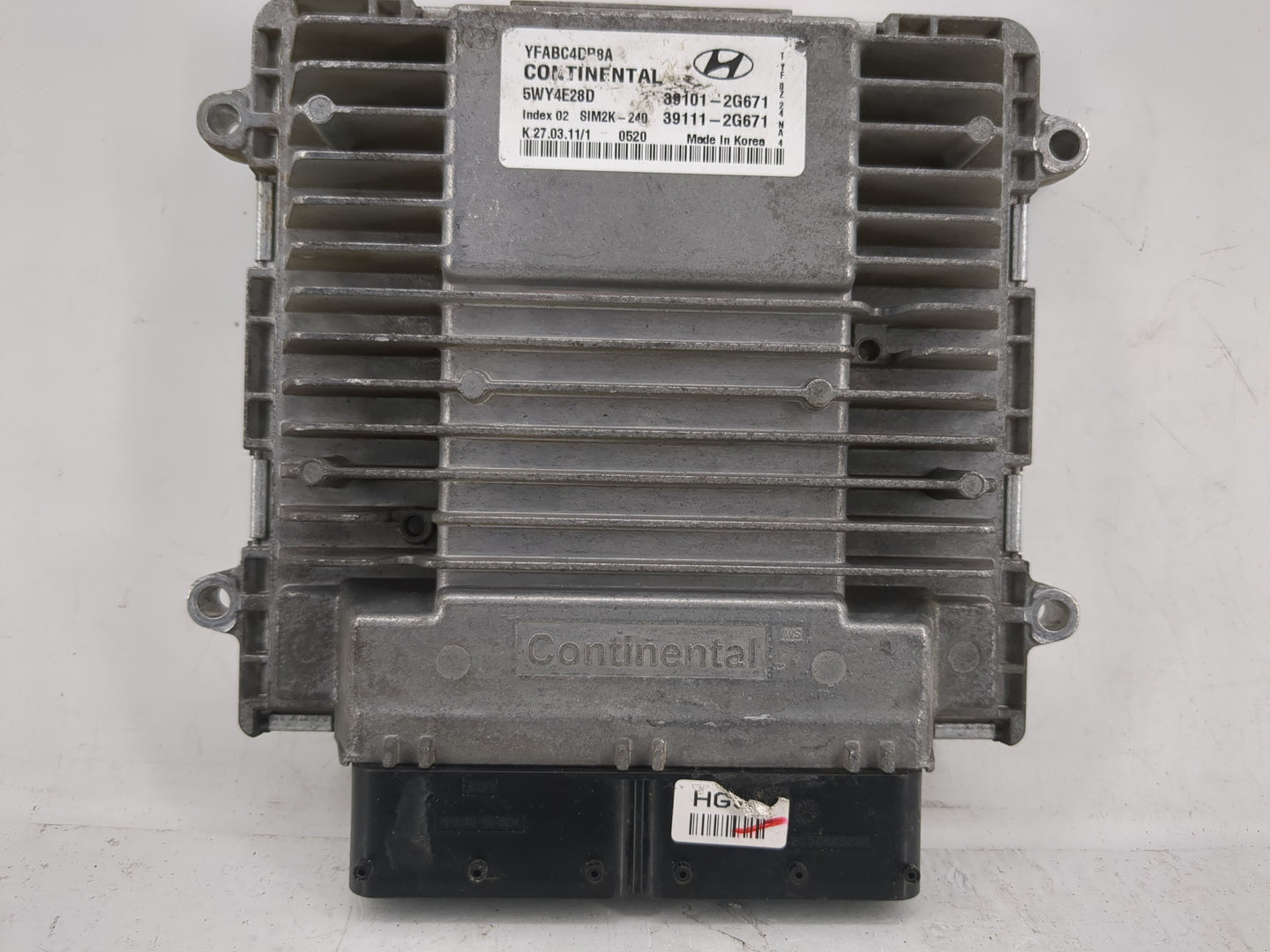 2011-2014 Hyundai Sonata PCM Engine Control Computer ECU ECM PCU OEM P/N:39111-2G671 39101-2G671 Fits Fits 2011 2012 2013 20