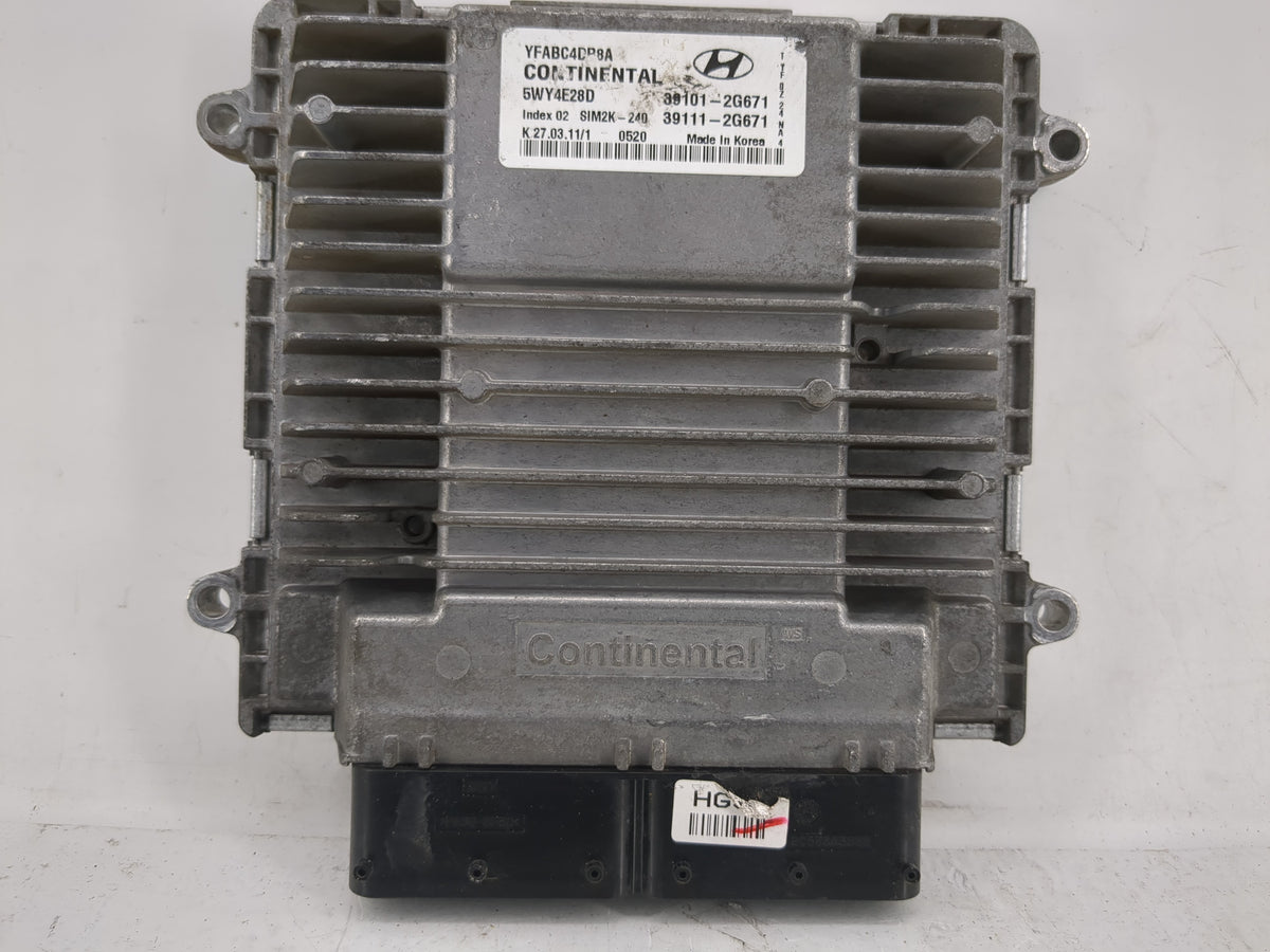 2011-2014 Hyundai Sonata PCM Engine Control Computer ECU ECM PCU OEM P/N:39111-2G671 39101-2G671 Fits 2011 2012 2013 2014 OE