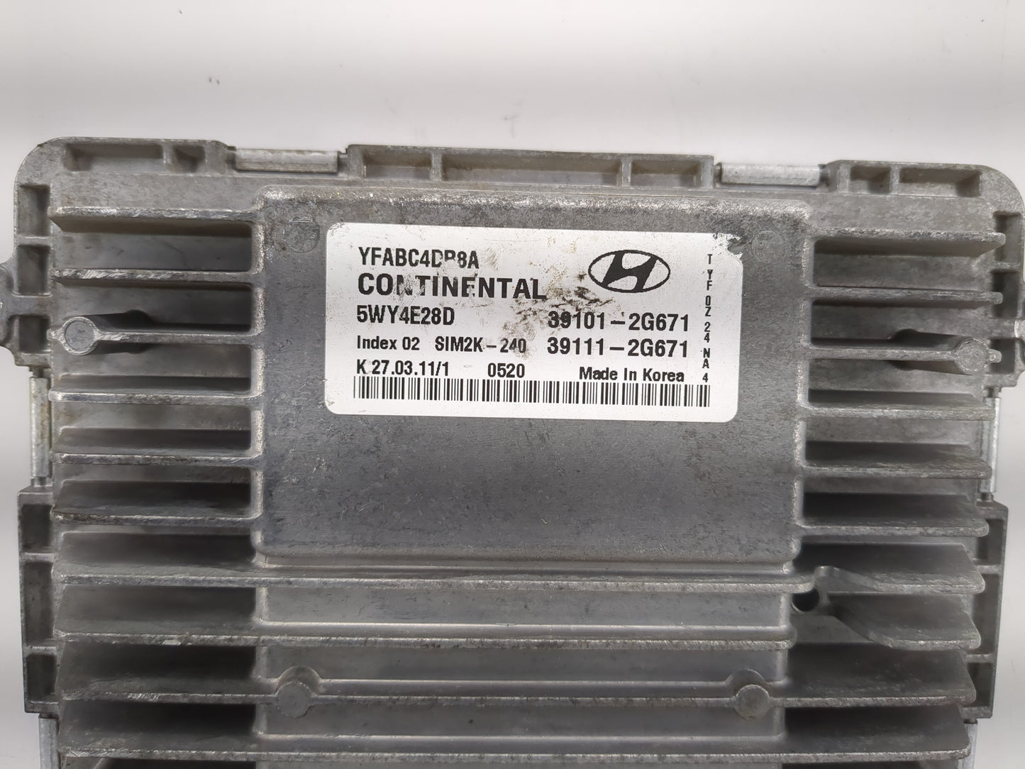 2011-2014 Hyundai Sonata PCM Engine Control Computer ECU ECM PCU OEM P/N:39111-2G671 39101-2G671 Fits Fits 2011 2012 2013 20