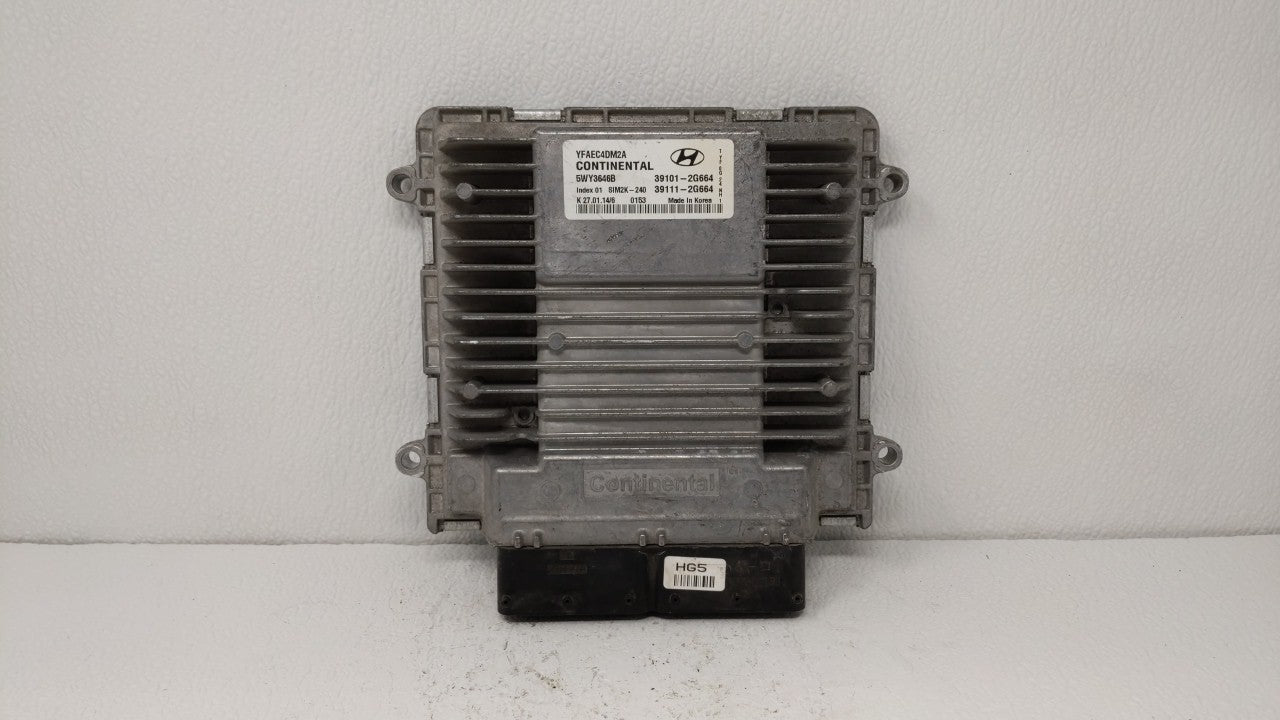 2011-2014 Hyundai Sonata PCM Engine Control Computer ECU ECM PCU OEM P/N:39101-2G661 39111-2G661 Fits Fits 2011 2012 2013 20