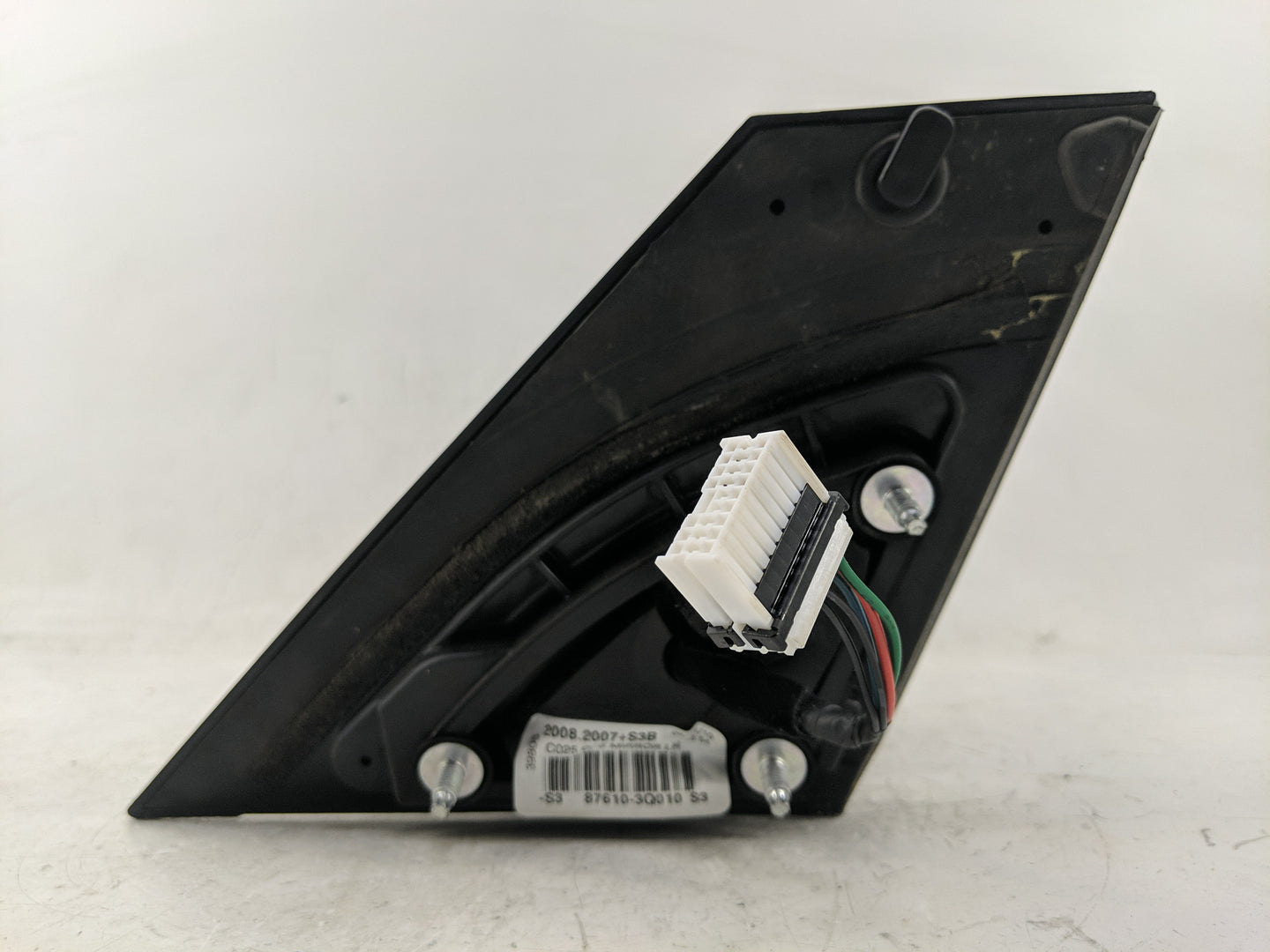 2011-2014 Hyundai Sonata Driver Left Side View Manual Door Mirror Black - Oemusedautoparts1.com