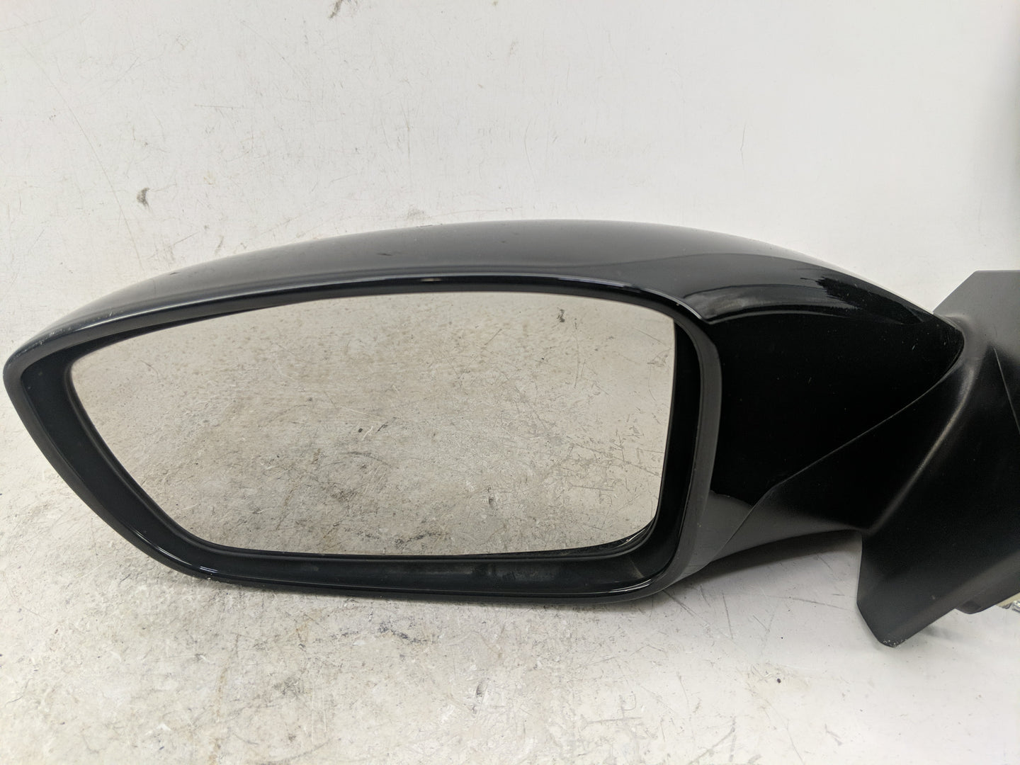 2011-2014 Hyundai Sonata Driver Left Side View Manual Door Mirror Black - Oemusedautoparts1.com