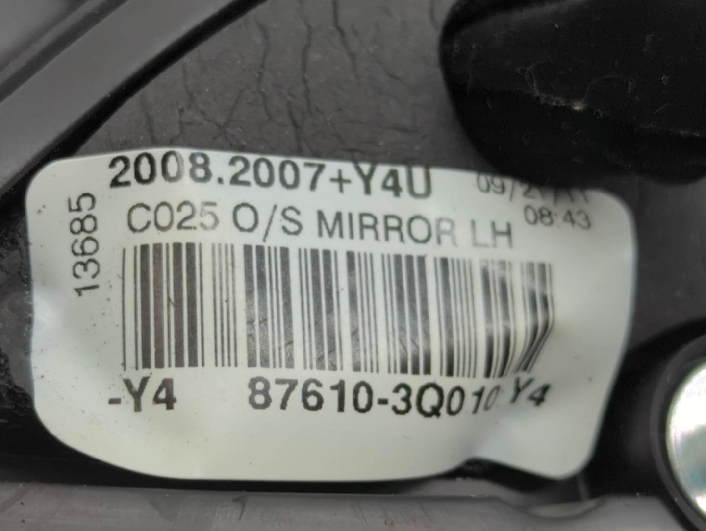 2011-2014 Hyundai Sonata Side Mirror Replacement Driver Left View Door Mirror P/N:87610-3Q010 Fits Fits 2011 2012 2013 2014 