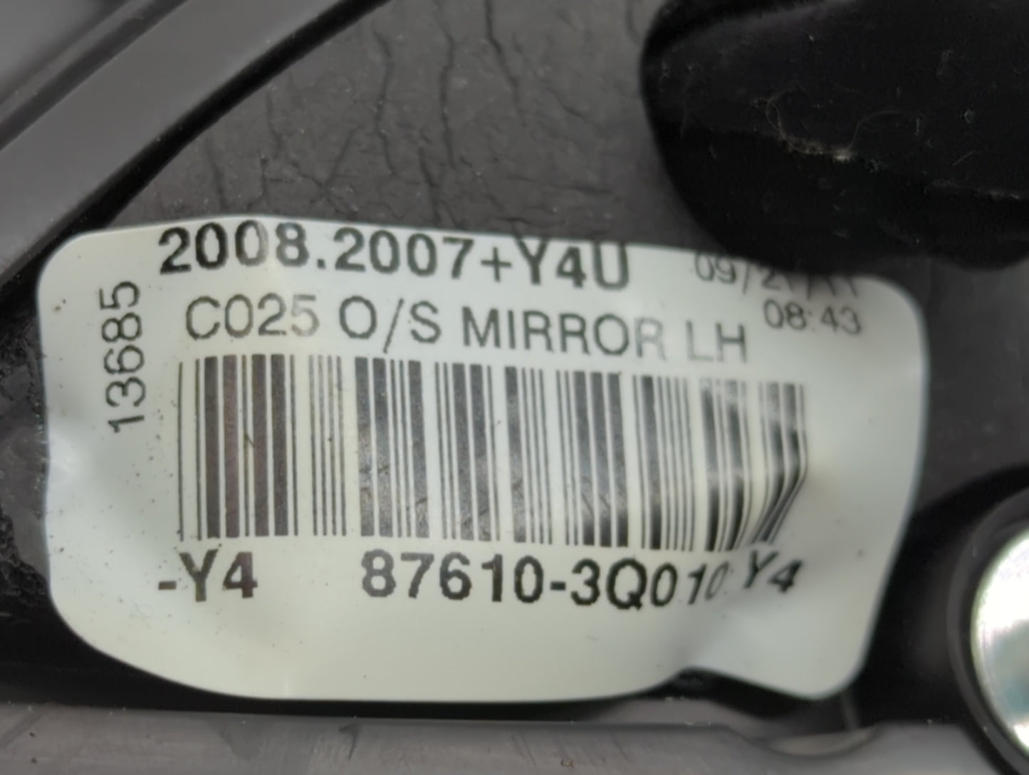 2011-2014 Hyundai Sonata Side Mirror Replacement Driver Left View Door Mirror P/N:87610-3Q010 Fits Fits 2011 2012 2013 2014 