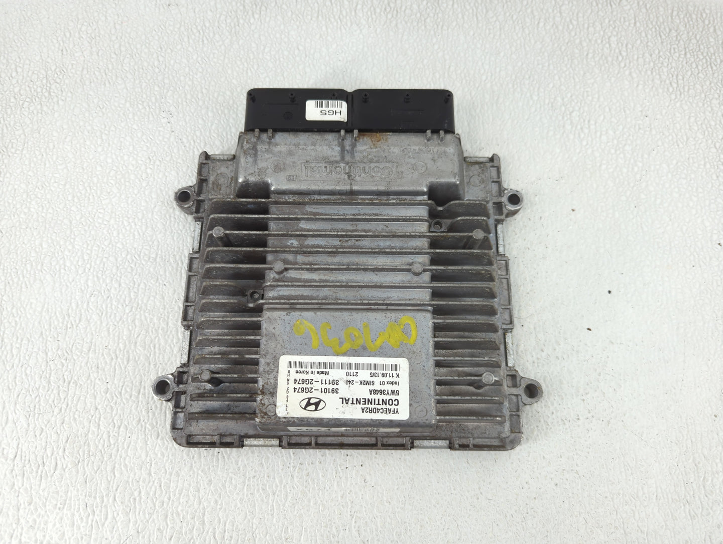 2011 Hyundai Sonata PCM Engine Control Computer ECU ECM PCU OEM P/N:39111-2G674 39101-2G674 Fits OEM Used Auto Parts - Oemus