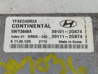 2011 Hyundai Sonata PCM Engine Control Computer ECU ECM PCU OEM P/N:39111-2G674 39101-2G674 Fits OEM Used Auto Parts - Oemus