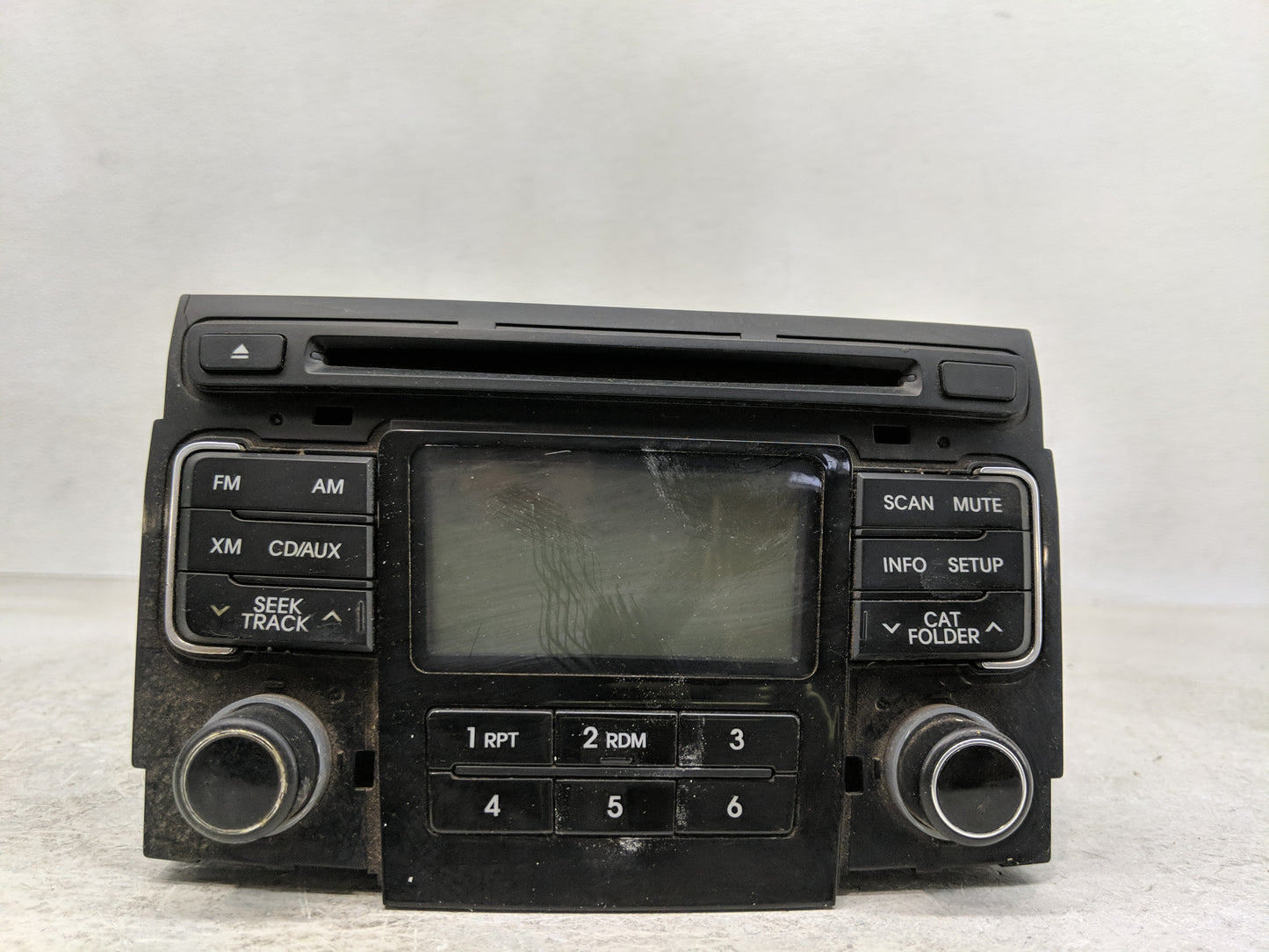 2011 Hyundai Sonata Radio AM FM Cd Player Receiver Replacement P/N:96180-3Q000 Fits OEM Used Auto Parts - Oemusedautoparts1.
