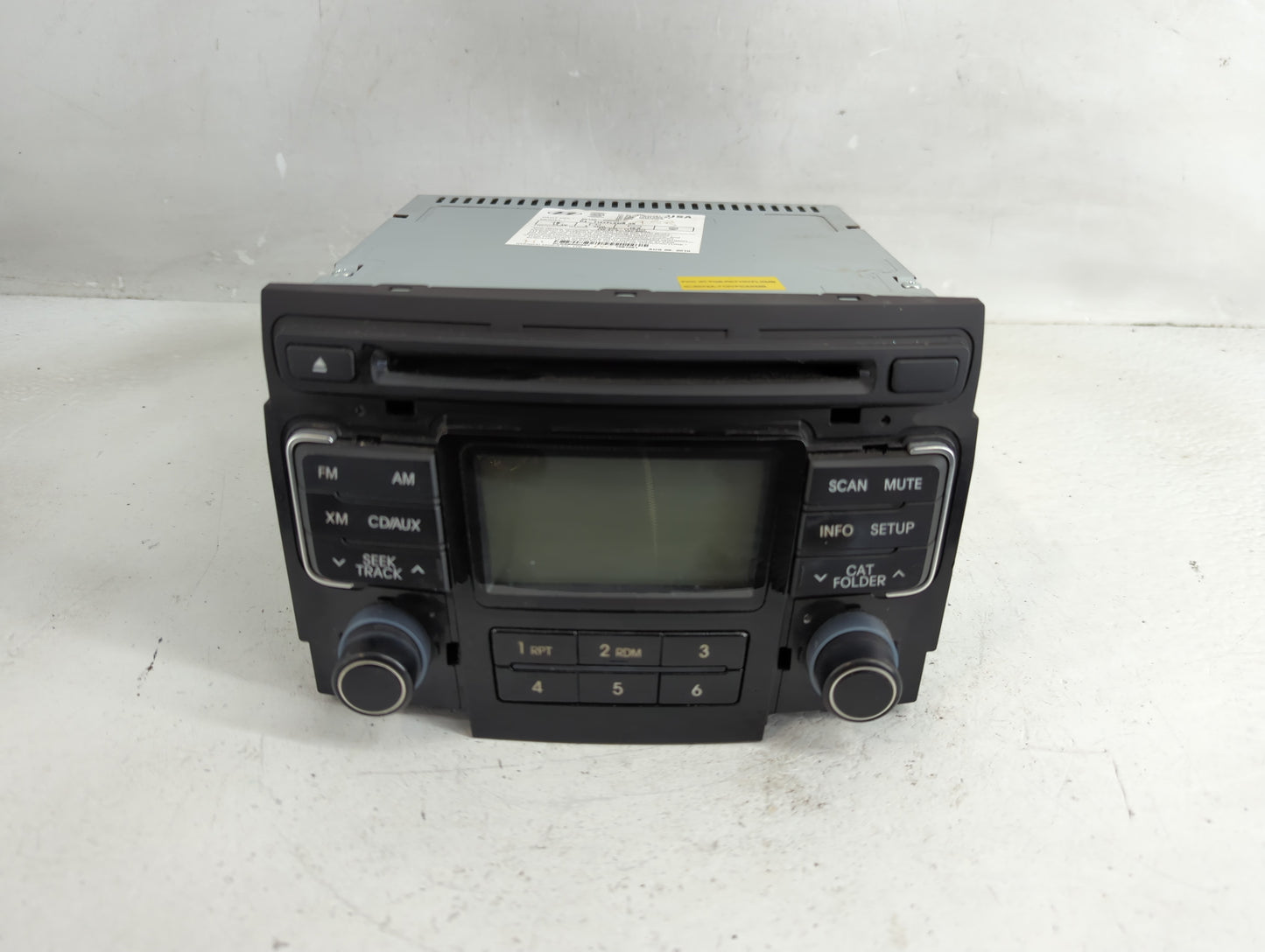 2011 Hyundai Sonata Radio AM FM Cd Player Receiver Replacement Fits OEM Used Auto Parts - Oemusedautoparts1.com