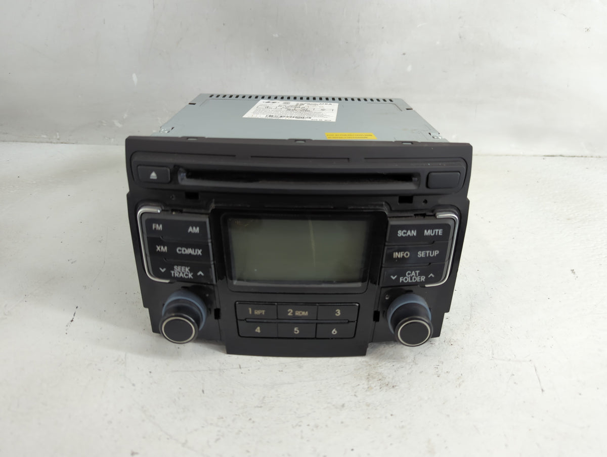 2011 Hyundai Sonata Radio AM FM Cd Player Receiver Replacement OEM Used Auto Parts - Oemusedautoparts1.com
