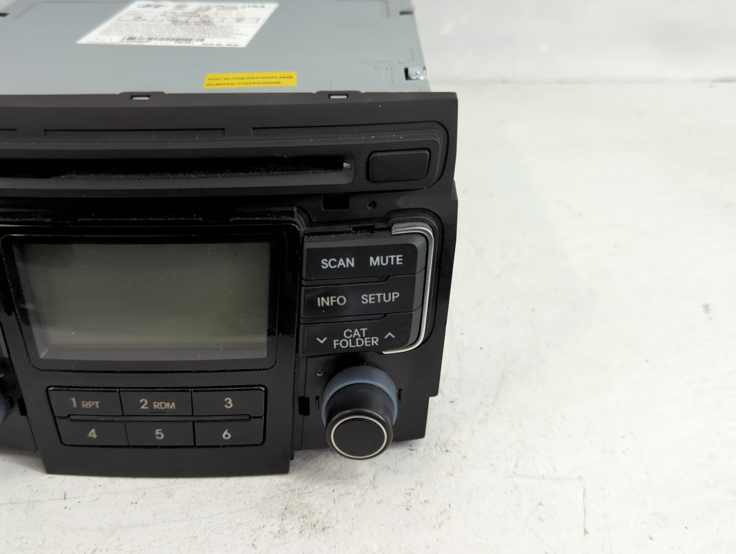 2011 Hyundai Sonata Radio AM FM Cd Player Receiver Replacement Fits OEM Used Auto Parts - Oemusedautoparts1.com