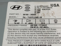 2011 Hyundai Sonata Radio AM FM Cd Player Receiver Replacement Fits OEM Used Auto Parts - Oemusedautoparts1.com