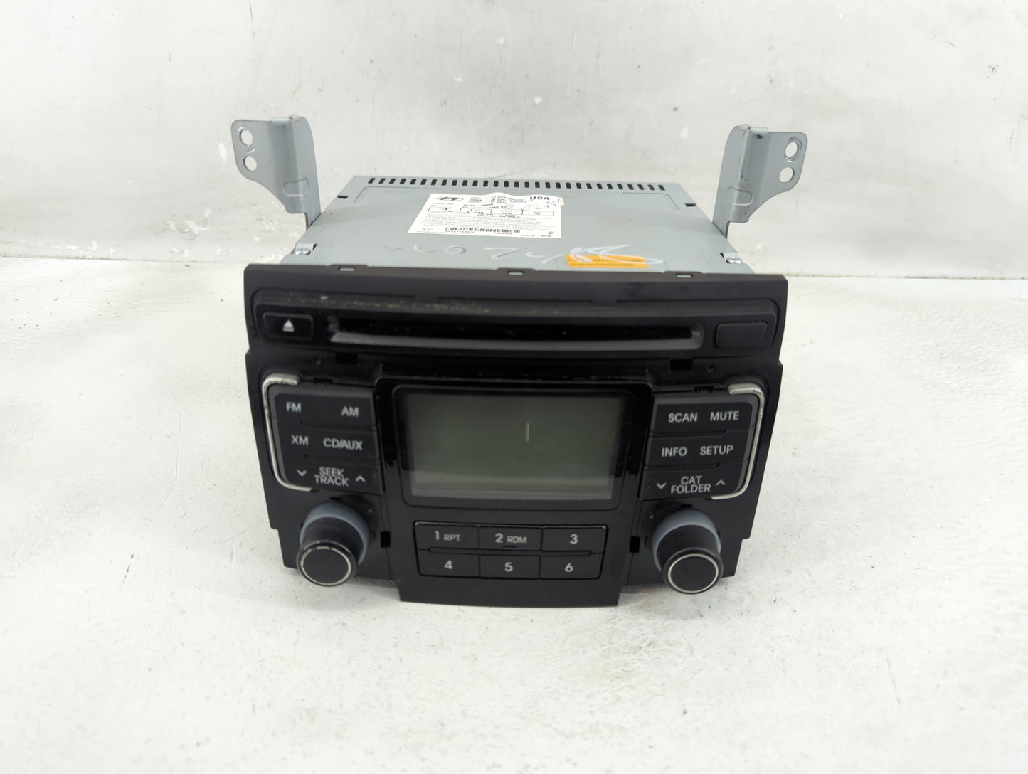 2011 Hyundai Sonata Radio AM FM Cd Player Receiver Replacement P/N:96180-3Q000 Fits OEM Used Auto Parts - Oemusedautoparts1.