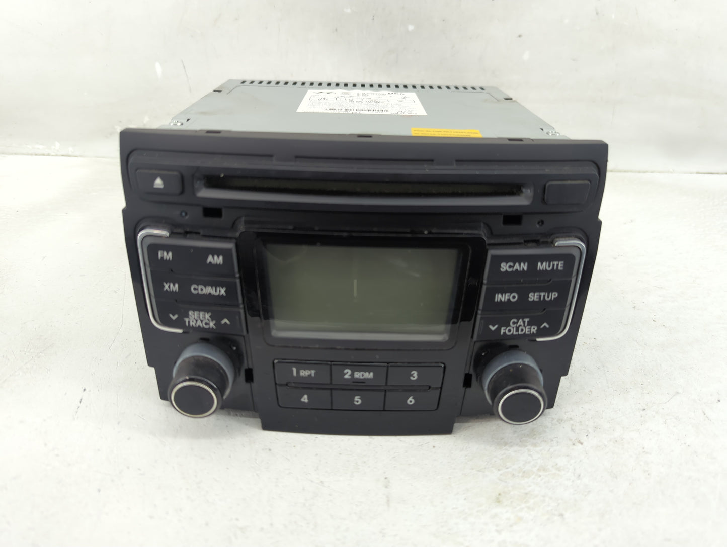 2011-2015 Hyundai Sonata Radio AM FM Cd Player Receiver Replacement P/N:96180-3Q000 Fits Fits 2011 2012 2013 2014 2015 OEM U