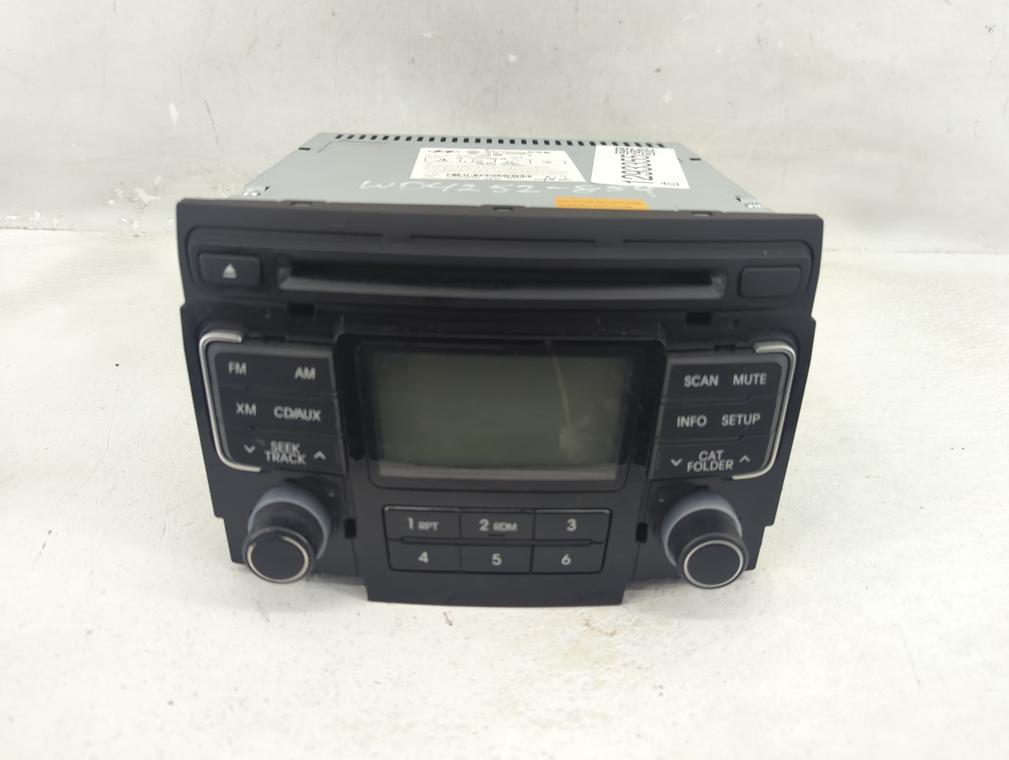 2011 Hyundai Sonata Radio AM FM Cd Player Receiver Replacement P/N:96180-3Q000 Fits OEM Used Auto Parts - Oemusedautoparts1.