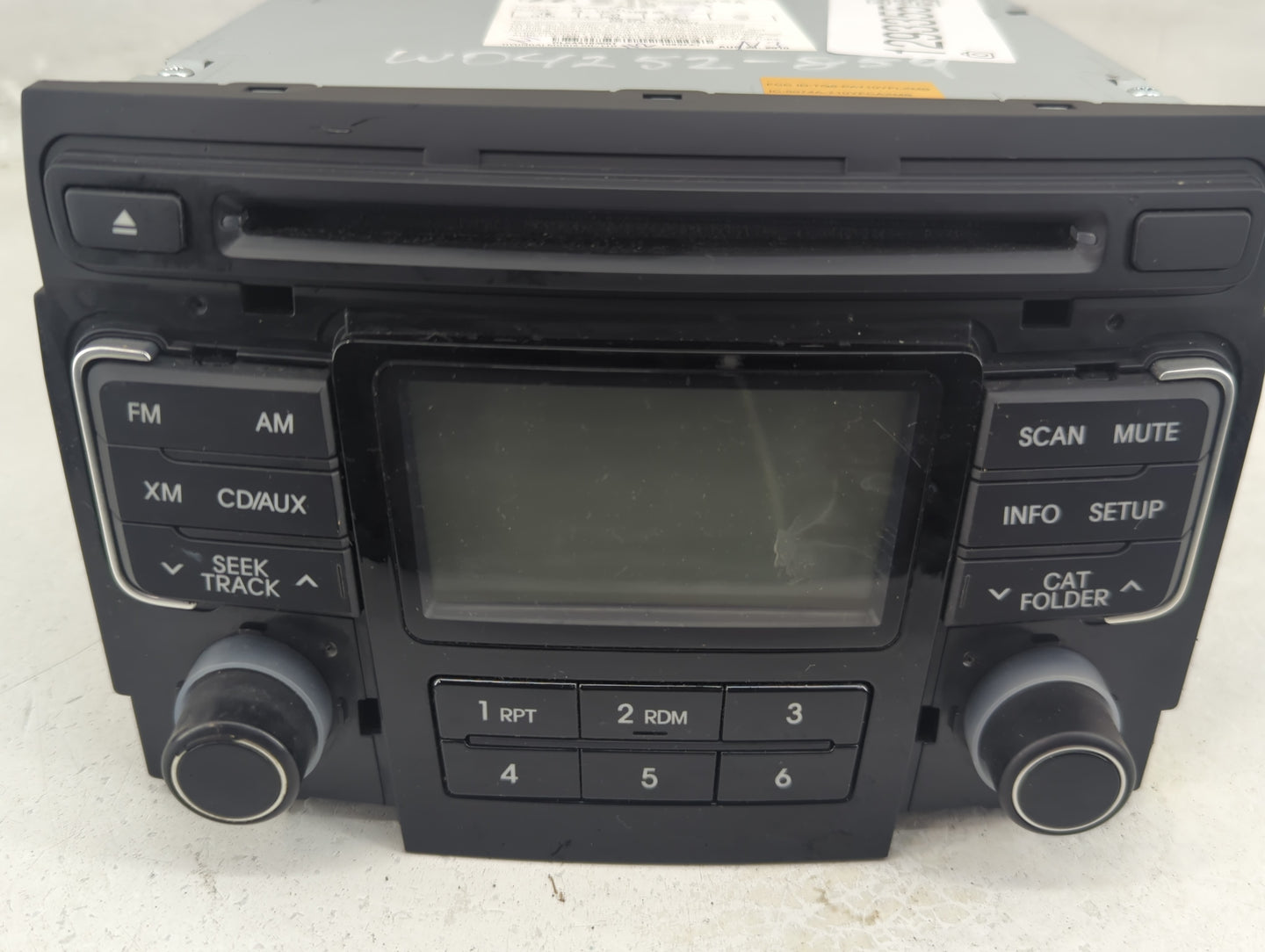 2011 Hyundai Sonata Radio AM FM Cd Player Receiver Replacement P/N:96180-3Q000 Fits OEM Used Auto Parts - Oemusedautoparts1.