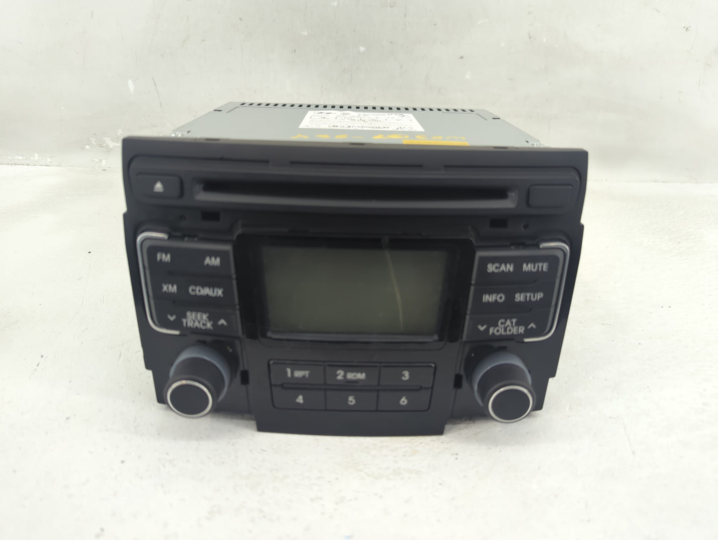 2011 Hyundai Sonata Radio AM FM Cd Player Receiver Replacement P/N:96180-3Q000 Fits OEM Used Auto Parts - Oemusedautoparts1.