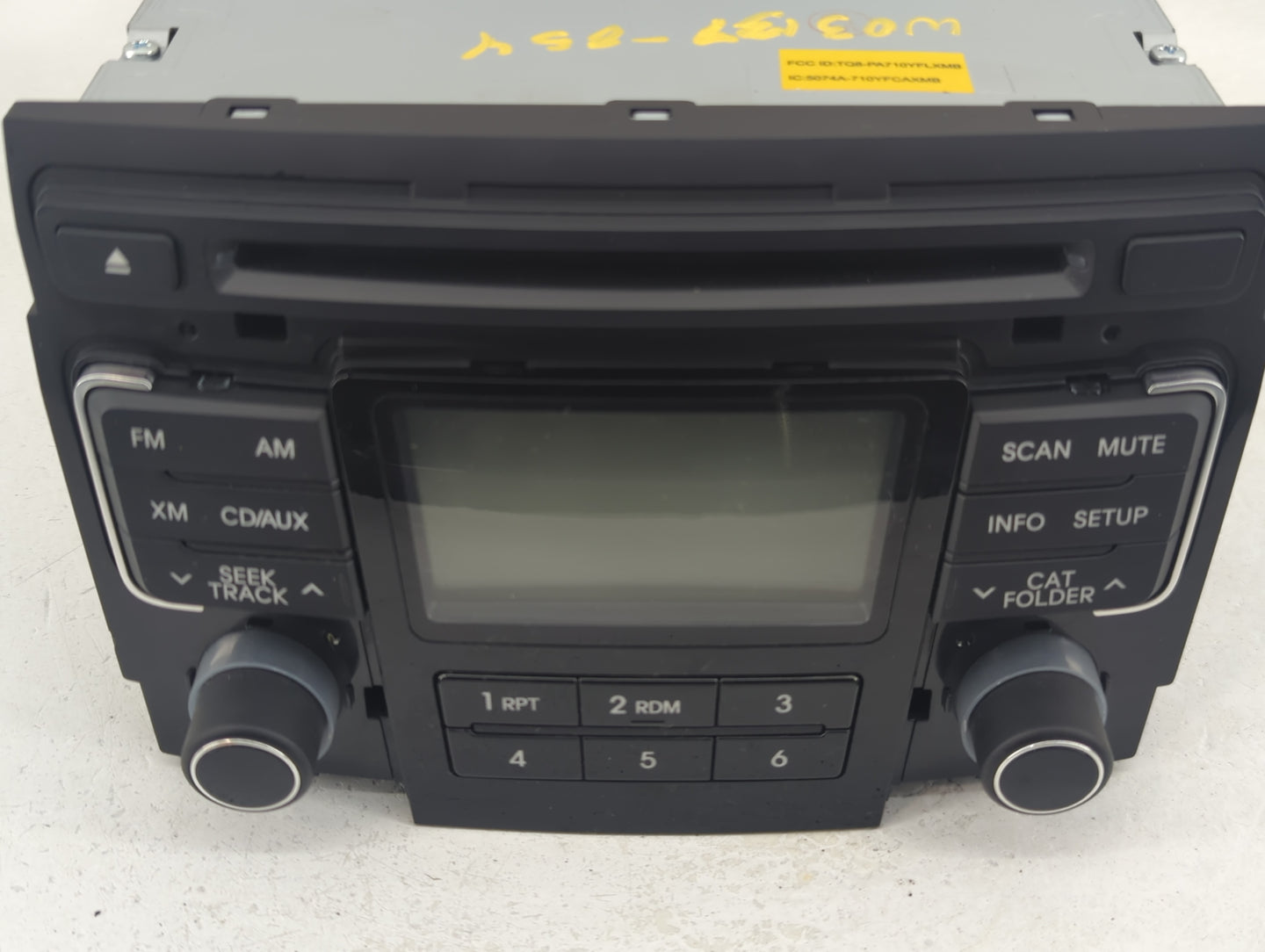 2011 Hyundai Sonata Radio AM FM Cd Player Receiver Replacement P/N:96180-3Q000 Fits OEM Used Auto Parts - Oemusedautoparts1.