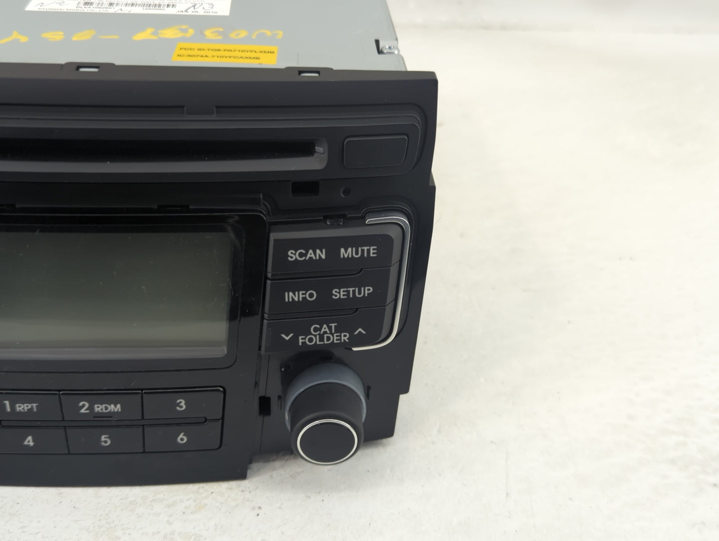 2011 Hyundai Sonata Radio AM FM Cd Player Receiver Replacement P/N:96180-3Q000 Fits OEM Used Auto Parts - Oemusedautoparts1.