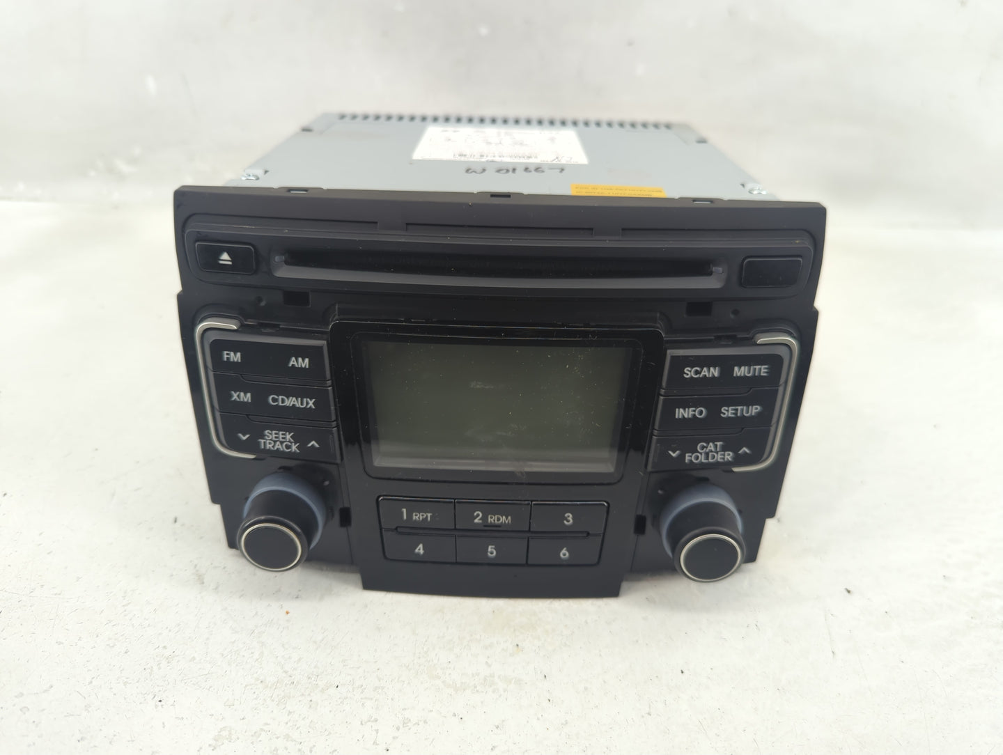 2011 Hyundai Sonata Radio AM FM Cd Player Receiver Replacement P/N:96180-3Q000 Fits OEM Used Auto Parts - Oemusedautoparts1.