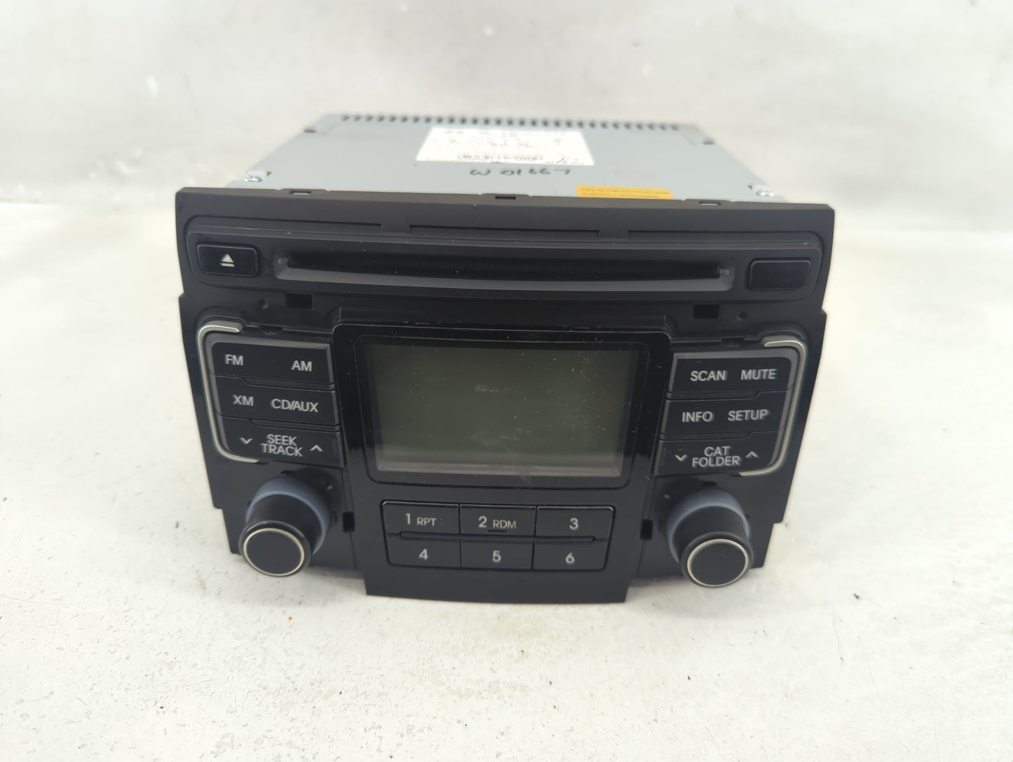 2011 Hyundai Sonata Radio AM FM Cd Player Receiver Replacement P/N:96180-3Q000 Fits OEM Used Auto Parts - Oemusedautoparts1.