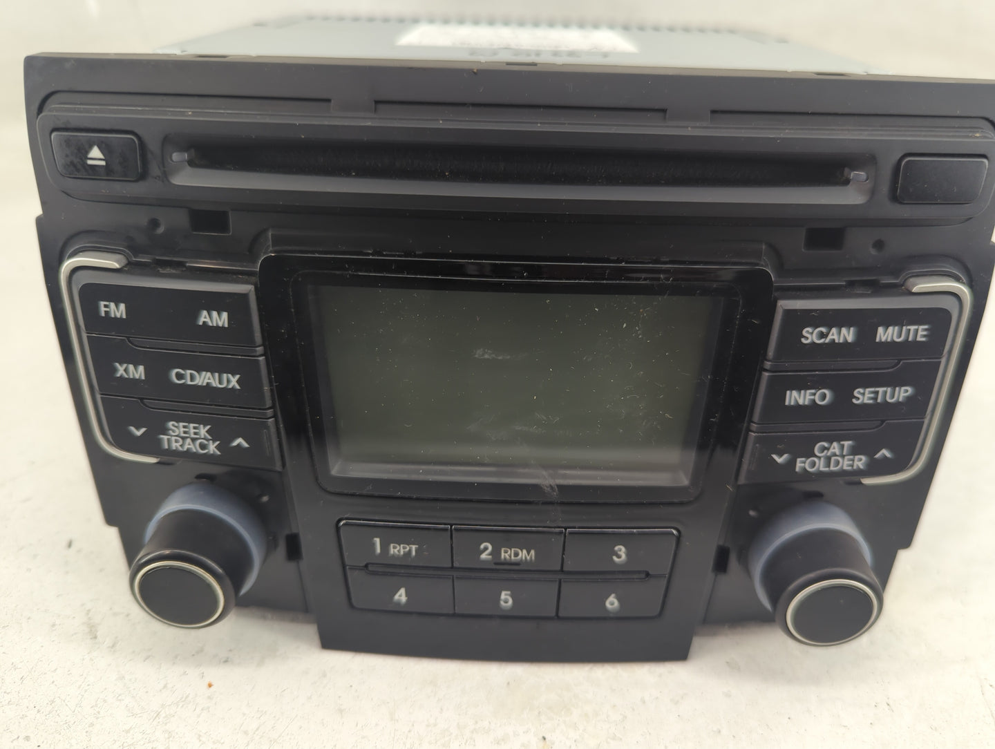2011 Hyundai Sonata Radio AM FM Cd Player Receiver Replacement P/N:96180-3Q000 Fits OEM Used Auto Parts - Oemusedautoparts1.