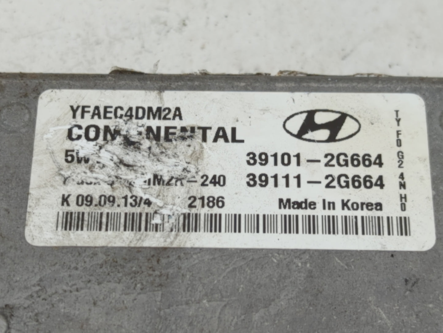 2011-2014 Hyundai Sonata PCM Engine Control Computer ECU ECM PCU OEM P/N:39111-2G664 39101-2G664 Fits Fits 2011 2012 2013 20