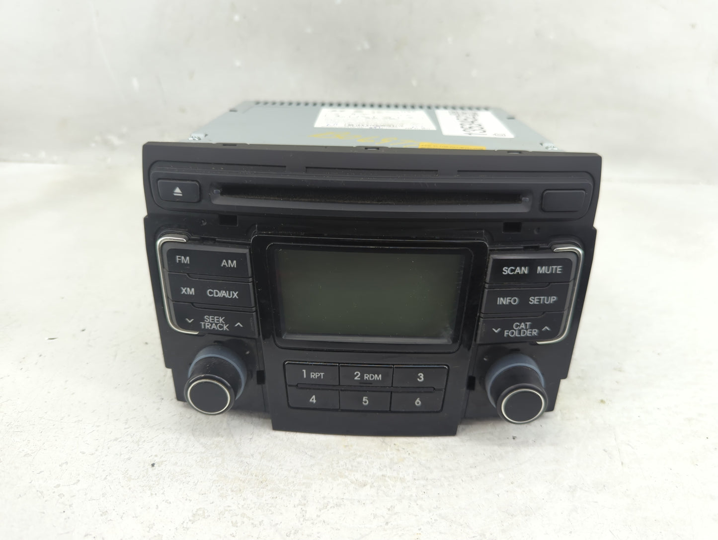 2011 Hyundai Sonata Radio AM FM Cd Player Receiver Replacement P/N:96180-3Q001 Fits OEM Used Auto Parts - Oemusedautoparts1.
