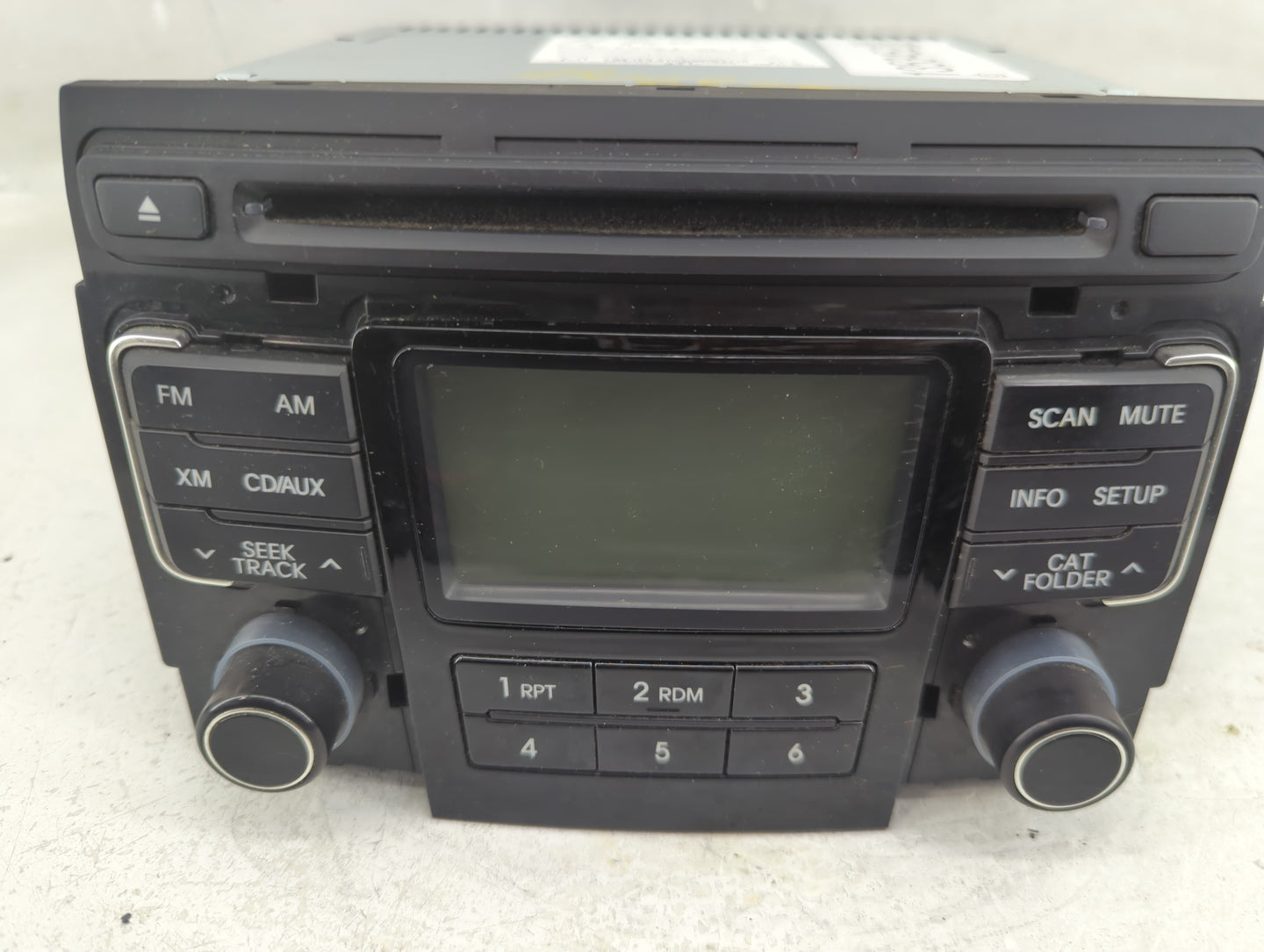 2011 Hyundai Sonata Radio AM FM Cd Player Receiver Replacement P/N:96180-3Q001 Fits OEM Used Auto Parts - Oemusedautoparts1.