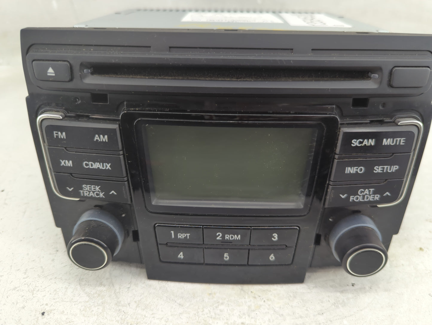 2011 Hyundai Sonata Radio AM FM Cd Player Receiver Replacement P/N:96180-3Q001 Fits OEM Used Auto Parts - Oemusedautoparts1.