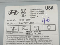 2011 Hyundai Sonata Radio AM FM Cd Player Receiver Replacement P/N:96180-3Q001 Fits OEM Used Auto Parts - Oemusedautoparts1.