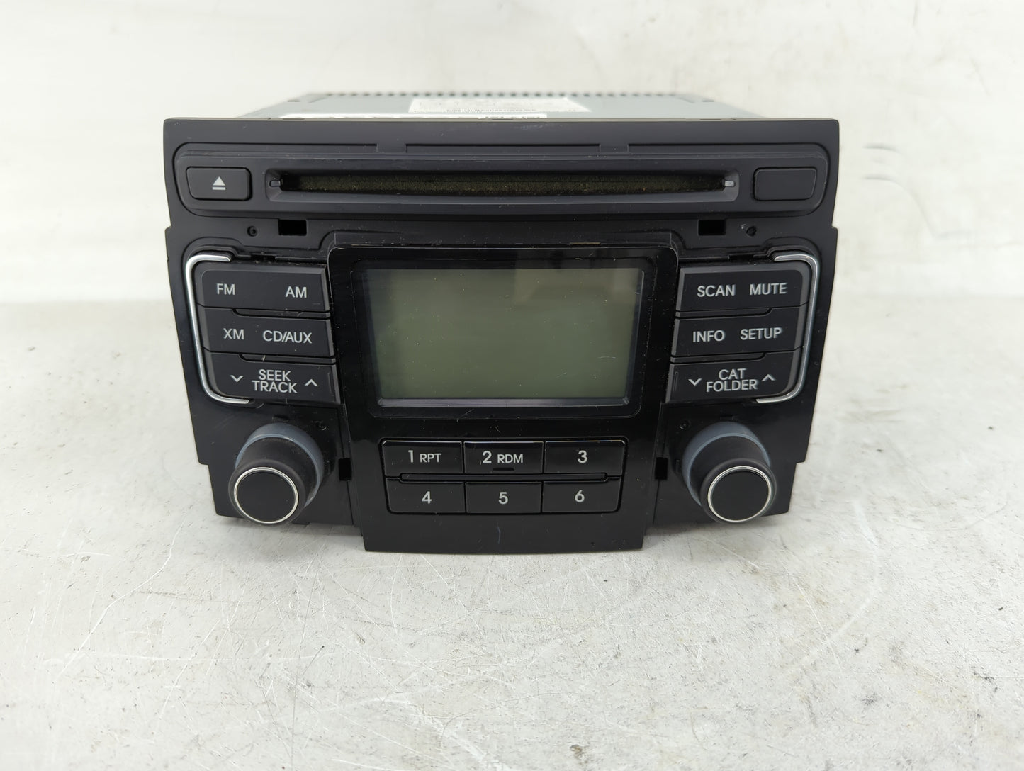 2011 Hyundai Sonata Radio AM FM Cd Player Receiver Replacement P/N:96180-3Q000 Fits OEM Used Auto Parts - Oemusedautoparts1.