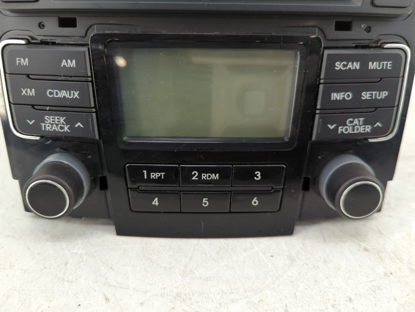 2011 Hyundai Sonata Radio AM FM Cd Player Receiver Replacement P/N:96180-3Q000 Fits OEM Used Auto Parts - Oemusedautoparts1.