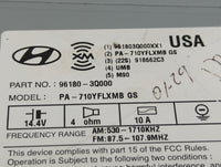 2011 Hyundai Sonata Radio AM FM Cd Player Receiver Replacement P/N:96180-3Q000 Fits OEM Used Auto Parts - Oemusedautoparts1.