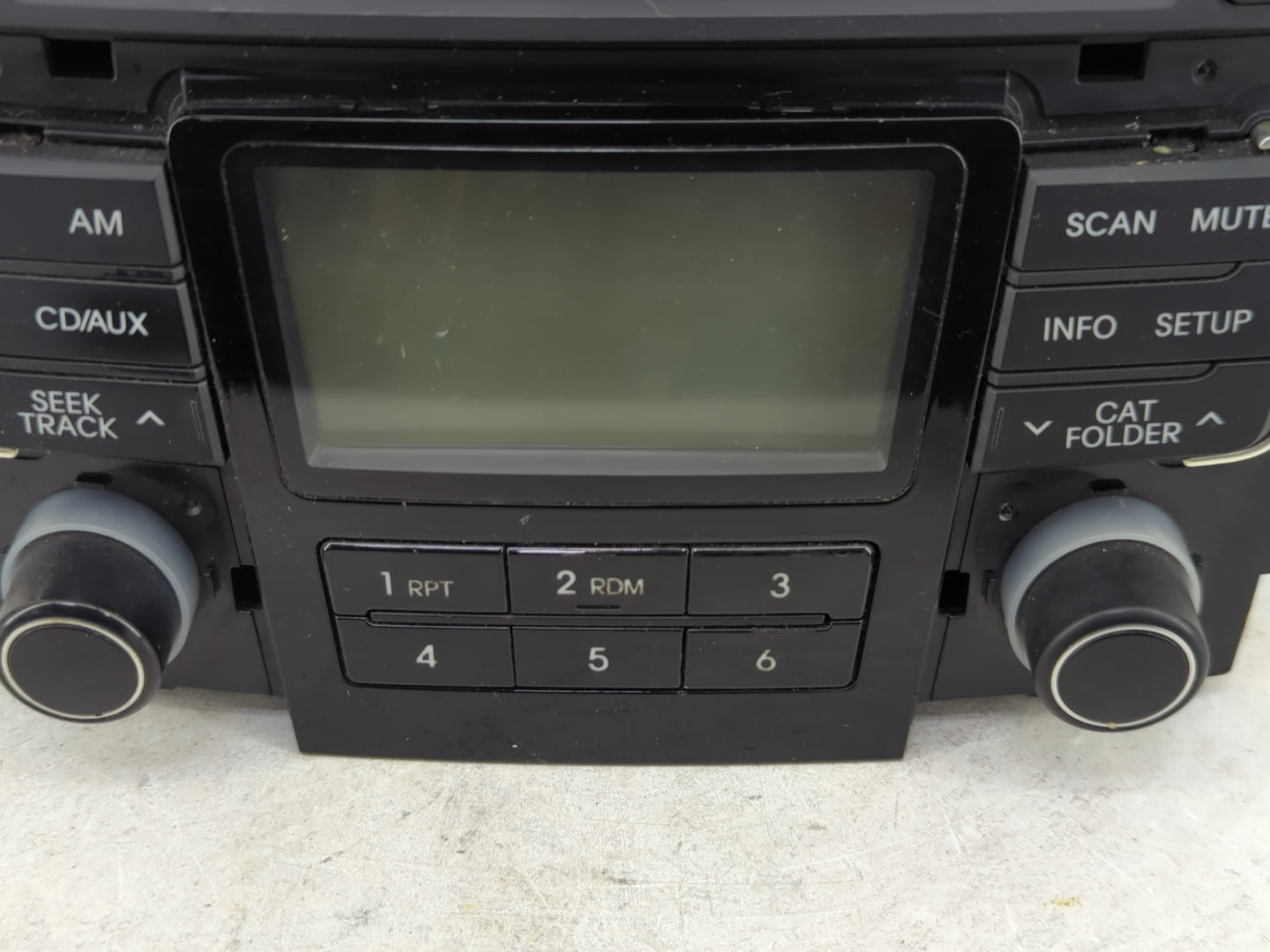 2011 Hyundai Sonata Radio AM FM Cd Player Receiver Replacement P/N:96180-3Q000 Fits OEM Used Auto Parts - Oemusedautoparts1.